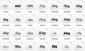 Một số loại font chữ đẹp